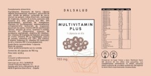 Multivitamin Plus etiqueta | Dalsalud