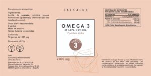 Omega 3 etiqueta | Dalsalud