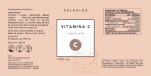 Vitamina C etiqueta | Dalsalud