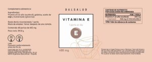 Vitamina E etiqueta | Dalsalud